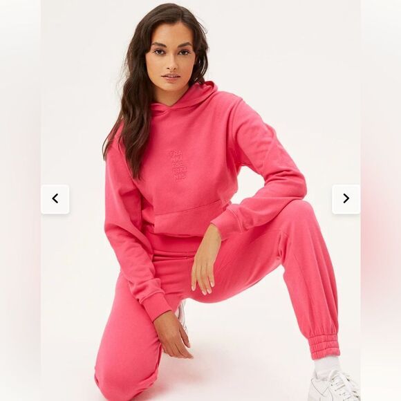 FRANKIES BIKINIS Aiden sweatshirt / hoodie in rosewood - Picture 1 of 12